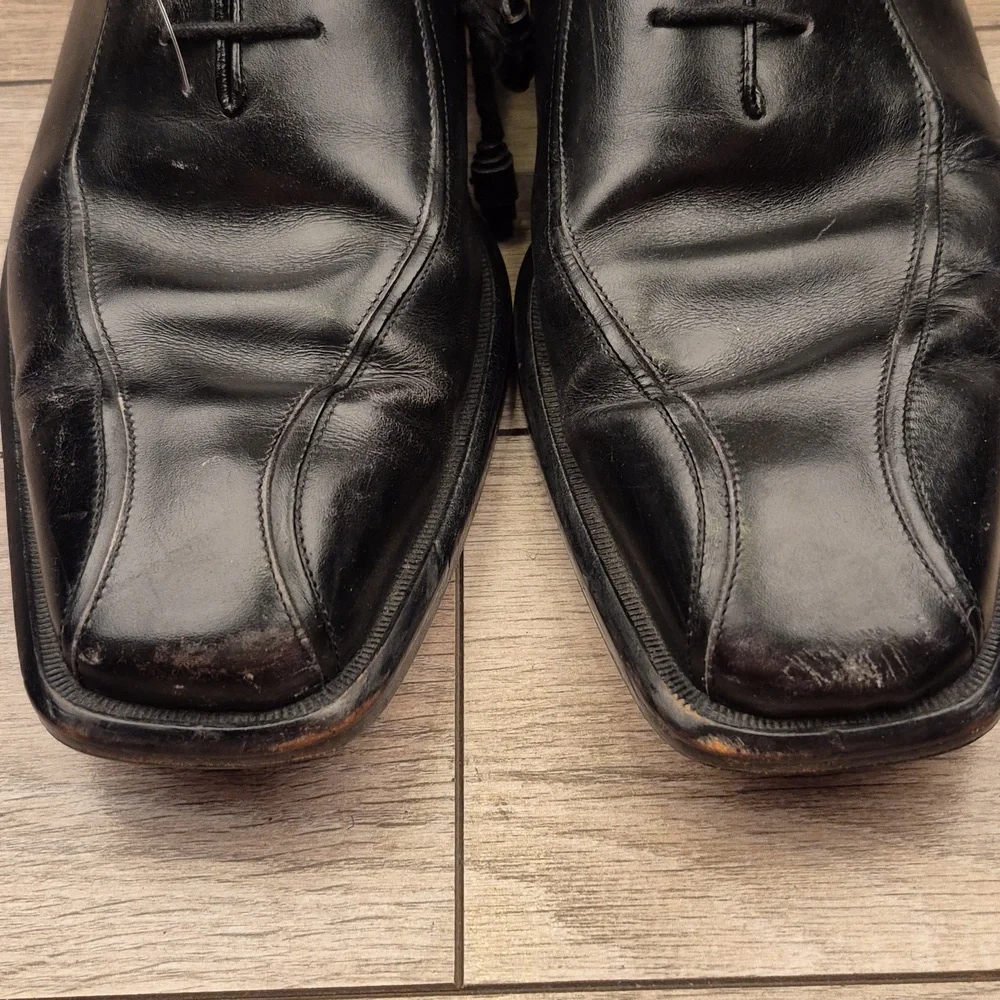 MEZLAN Spain Pravia Black Leather Sz 11 M Mens Lace Up Dress‎ Shoes